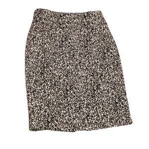 White House Black Market Tweed Pencil Skirt, Black/Tan Multi, 2